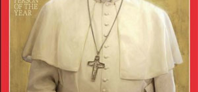 Papa Francisco eleitu nu’udar “Person of the Year” 2013