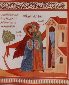 La Visitazione della Madre di Dio icona libanese
