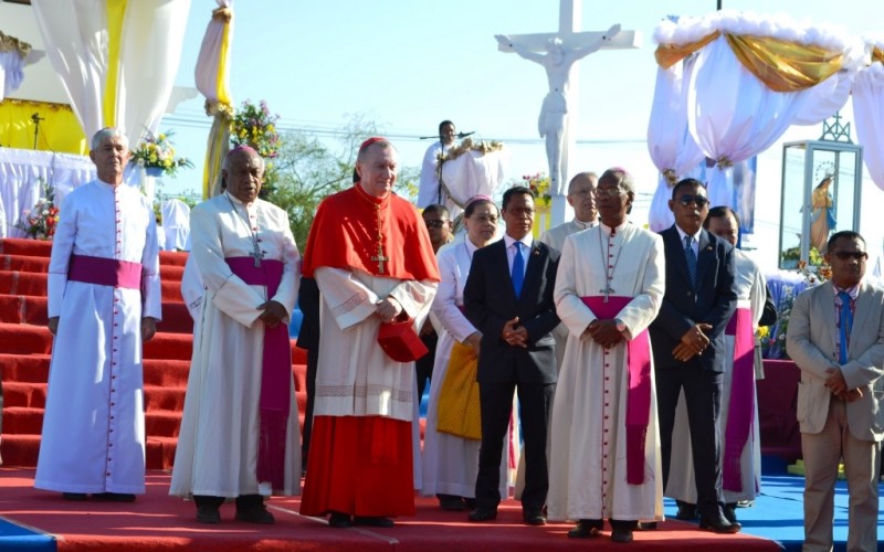 Kardeál Pietro Parolin selebra ho Timor-Oan sira tinan 500 Evanjellu tama iha Timor-Leste