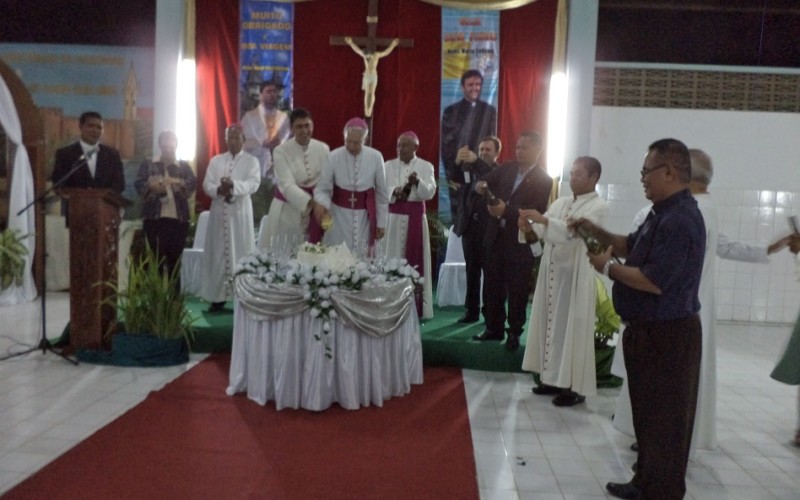Agradese Mons. Ionut Paul Strejac ba nia Misaun iha Timor-Leste no Benvindu ba Mons. Mario Codamo