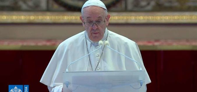 Mensagem Urbi et Orbi 2020 do Papa Francisco neste Domingo de Ressurreição