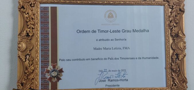 Kondekorasaun “Ordem de Timor-Leste” grau “Medalha” ba FMA na’in tolu